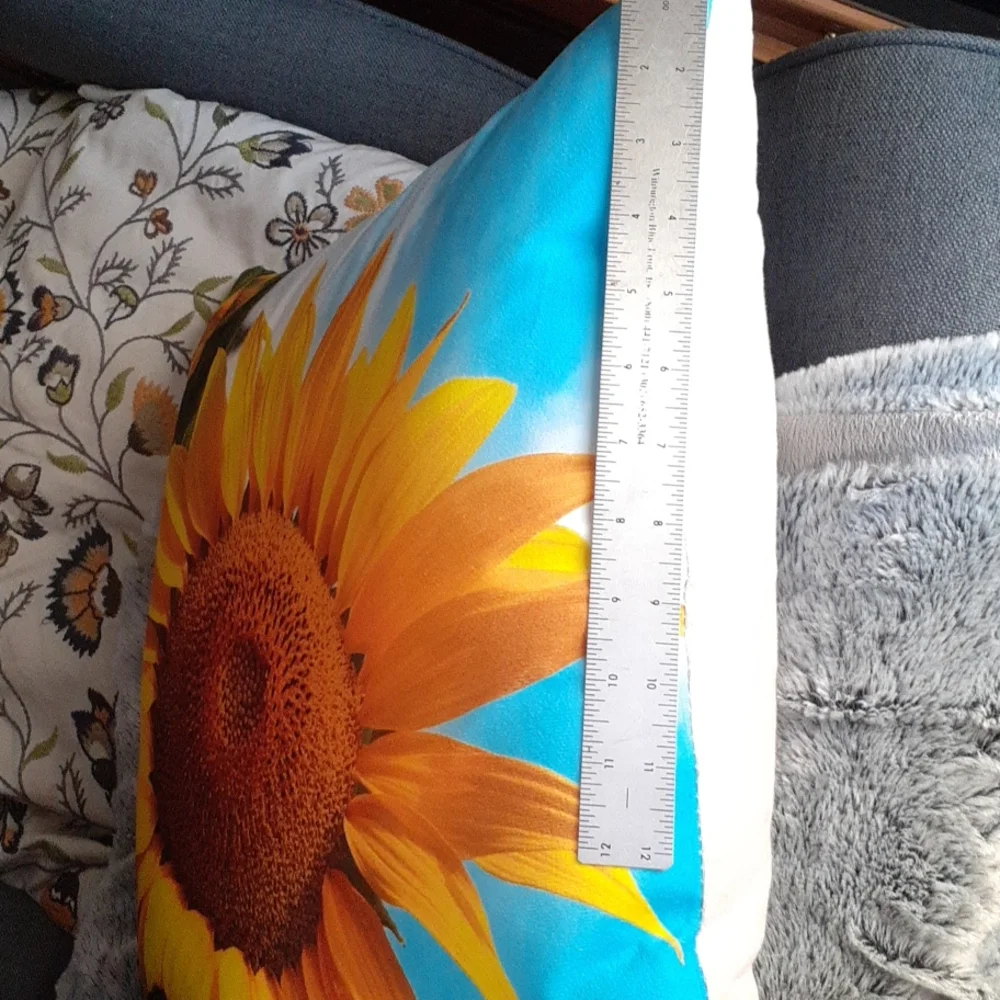 Sunflower throw pillow